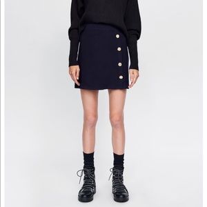 Zara knit mini DARK BLUE